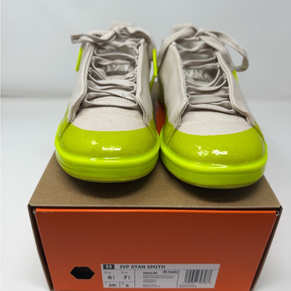 Ivy Park x Adidas Stan Smith Sneakers with Neon Accents